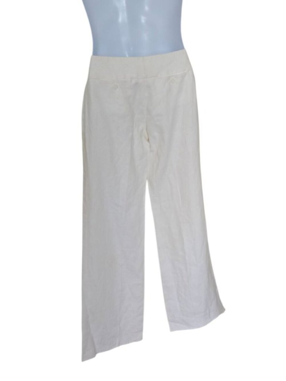 Michael Michael Kors Linen Pants Women White Pockets Fashion Basics size 0 - Picture 3 of 10